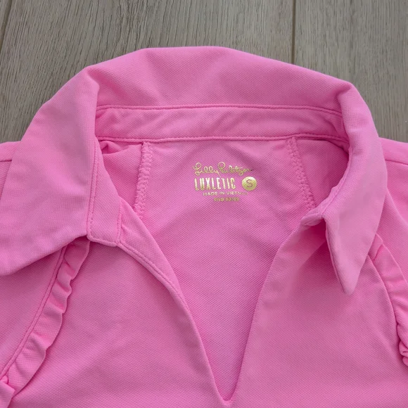 Lilly Pulitzer UPF 50+ Luxletic Martina Polo in Pink - Picture 5 of 7